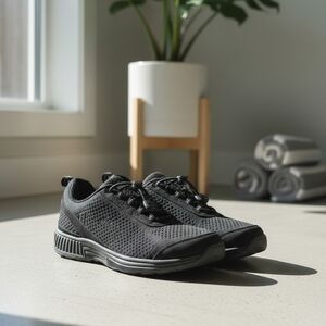 Sleek Black Athletic Shoes for Men